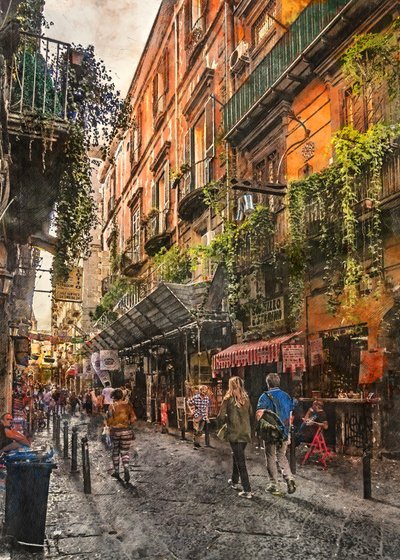 Historische italienische Straße von Justyna Jaszke