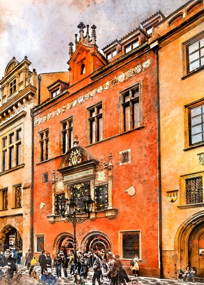 Historische Prager Fassade von Justyna Jaszke