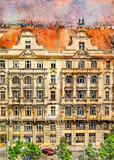 Ornate Europäische Stadtansicht von Justyna Jaszke