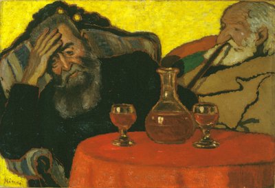 Mein Vater und Piacsek, mit Rotwein von József Rippl Rónai