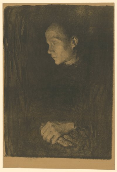Arbeiterfrau im Profil nach links (Endgültige Fassung, 1. Zustand) von Käthe Kollwitz