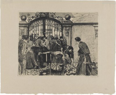 Ein Weberaufstand, Blatt 5: Sturm von Käthe Kollwitz
