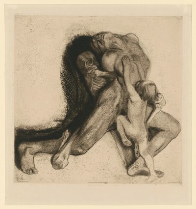Tod und Frau (6. Zustand) von Käthe Kollwitz