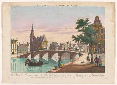 Ansicht der Doelenbrücke über die Amstel in Amsterdam von Kaiserlich Franziskische Akademie
