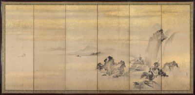 Sommer- und Winterlandschaften (eines von einem Paar) von Kano Naonobu
