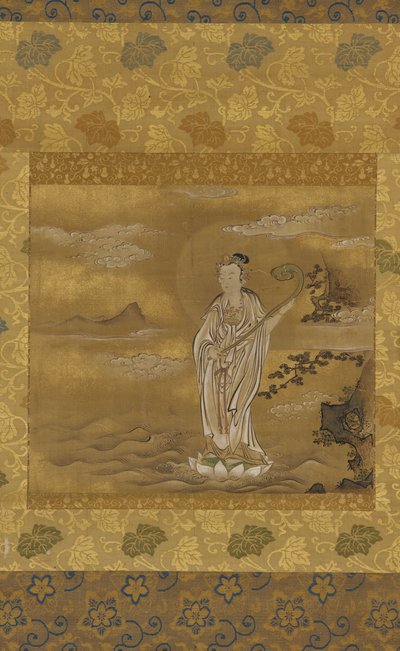 Bodhisattva überquert das Meer, Edo-Periode, 17. Jahrhundert von Kanō Tan’yū