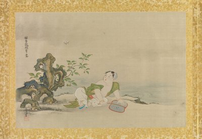 Album mit Kopien chinesischer Gemälde, Albumblatt von Kano Tsunenobu