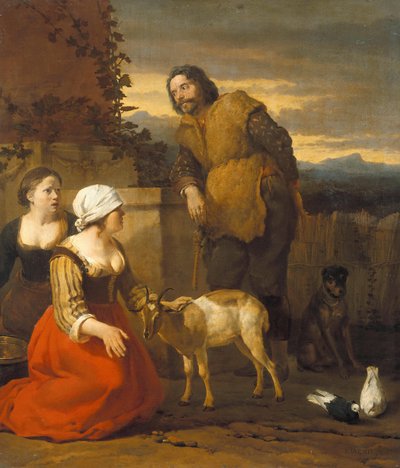 Die kranke Ziege von Karel Dujardin