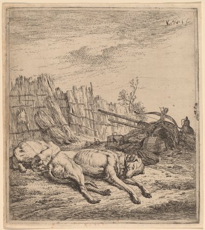 Jagdhunde von Karel Dujardin