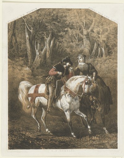 Floris V und Agnes van der Sluis, ca. 1270-1280 von Karel Frederik Bombled