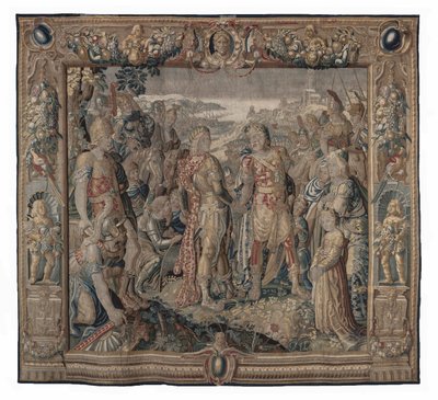Octavia bewirkt die Eintracht von Tarent von Karel van II Mander