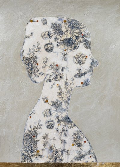 Elegante Blumensilhouette von Karenina Fabrizzi