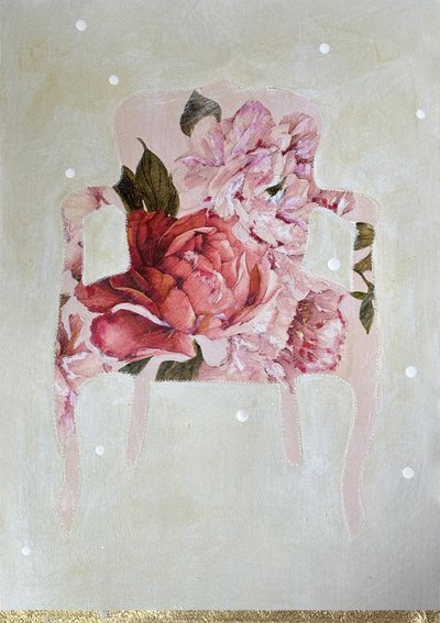 Romantischer Floraler Stuhl von Karenina Fabrizzi