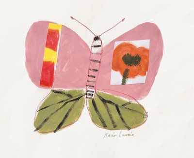 Rosa Schmetterlingsmohn von Karin Lauria