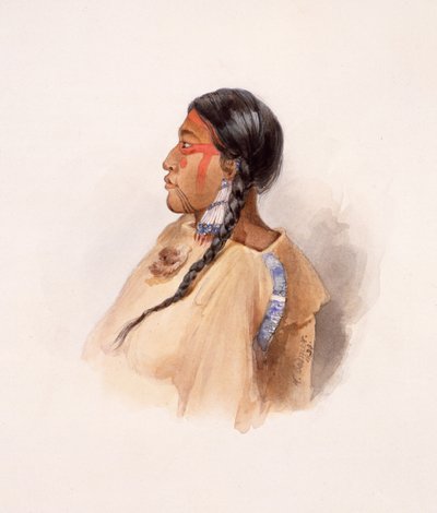 Cree Frau von Karl Bodmer