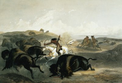 Indianer jagen den Bison, Tafel 31 aus Band 2 von 