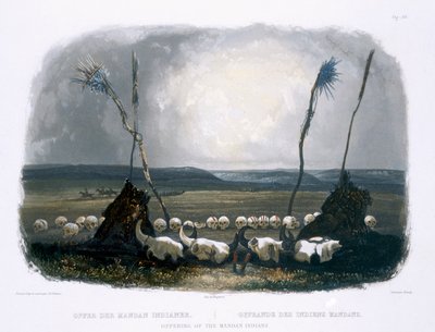 Opfer der Mandan-Indianer, Tafel 14 aus Band 1 von 