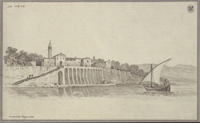 Ansicht des ehemaligen Franziskaner-Klosters St. Bernardin zwischen Portorož und Piran in Istrien, Slowenien von Karl Friedrich Schinkel