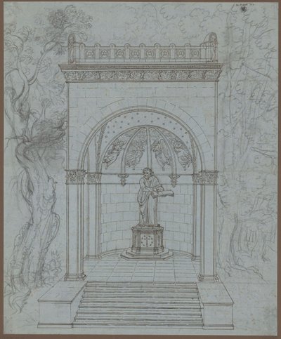Mansfeld. Entwurf zu einem Luther-Denkmal von Karl Friedrich Schinkel