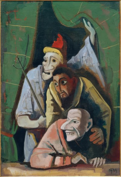 Böse Masken von Karl Hofer