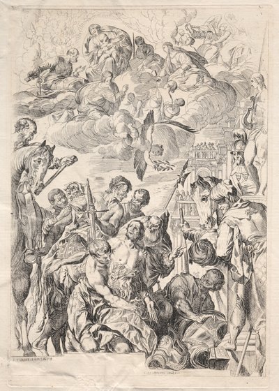 St. Georg bereitet sich auf sein Martyrium vor von Karl Ludwig Bernhard Buchhorn