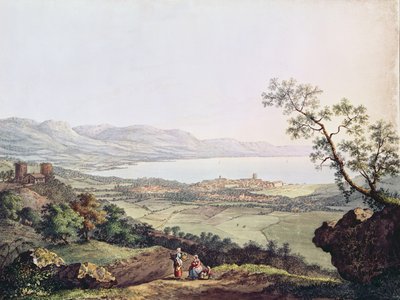 Ansicht von Genf von Saconex in Savoyen von Karl Ludwig Hackert