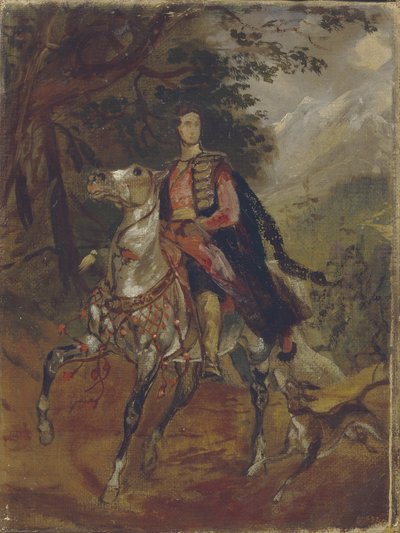 Porträt von Graf Anatole Nikolaievich Demidov, 1. Prinz von San Donato, ca. 1831 von Karl Pavlovich Bryullov