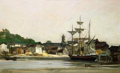 Der Hafen von Honfleur von Karl Pierre Daubigny