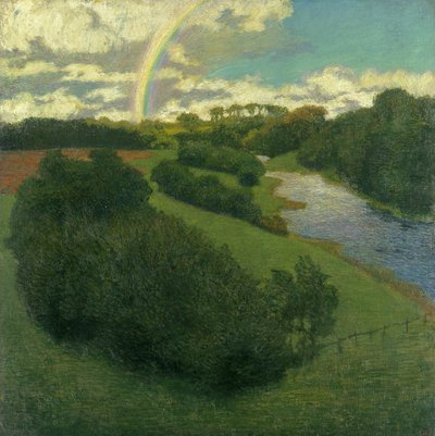 Landschaft mit einem Regenbogen in Alster von Karl Wilhelm Arthur Illies
