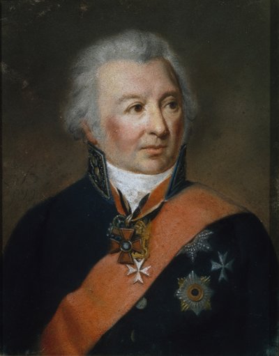 Porträt von Alexander Alexandrowitsch Sablukow 1749-1828, 1819 von Karl Wilhelm Bardou