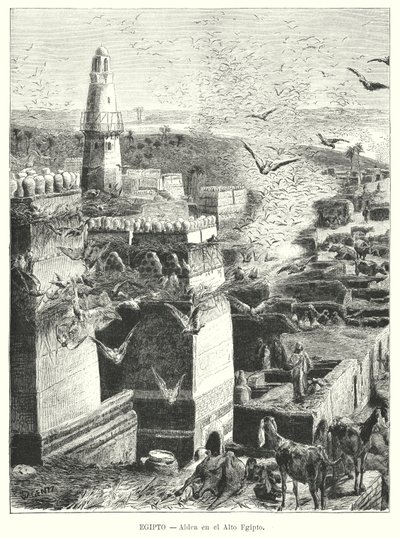 Dorf in Oberägypten von Karl Wilhelm Gentz