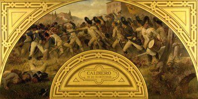 Die Schlacht bei Caldiero 1805 von Karl von Blaas