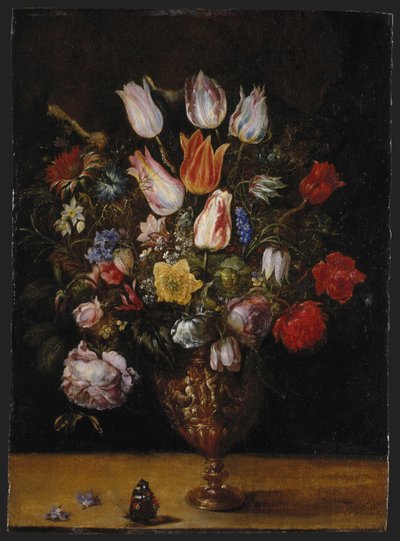 Blumen in einer Vase von Kasper or Gaspar van den Hoecke