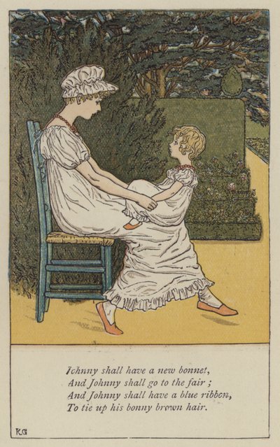 Johnny bekommt eine neue Haube von Kate (after) Greenaway