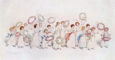 Viele glückliche Rückkehr des Tages von Kate Greenaway von Kate Greenaway