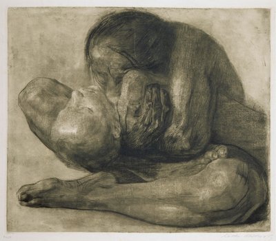 Frau mit totem Kind. KL. 72 von Kathe Schmidt Kollwitz