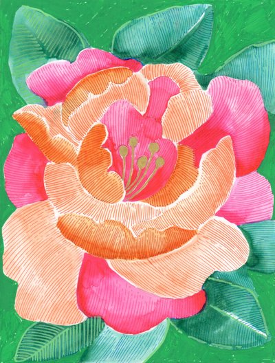 Lebendige Blumenblüte von Katie O'Shea