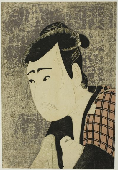 Büste des Schauspielers Ichikawa Yaozo III als Tanabe Bunzo im Stück Hana-ayame Bunroku Soga, aufgeführt im Miyako-Theater ab dem fünften Tag des fünften Monats, 1794 von Katsukawa Shun