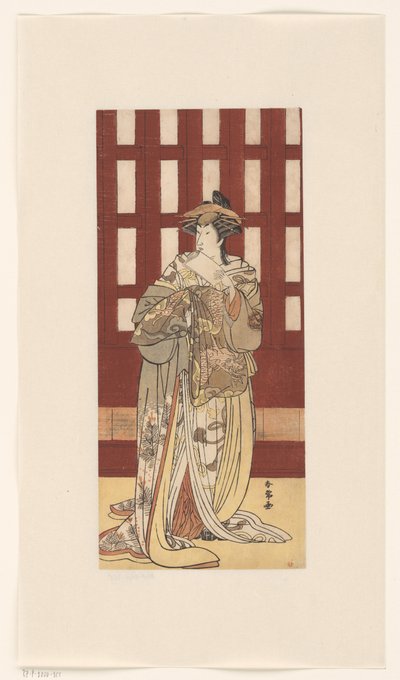 Schauspieler in Frauenrolle von Katsukawa Shunjo