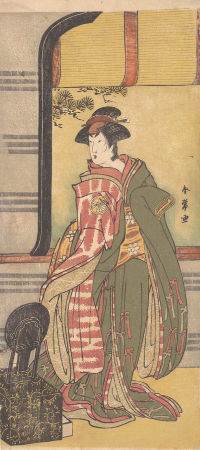 Der Schauspieler Segawa Kikunojo 3. in einer Frauenrolle, ca. 1785 von Katsukawa Shunjo