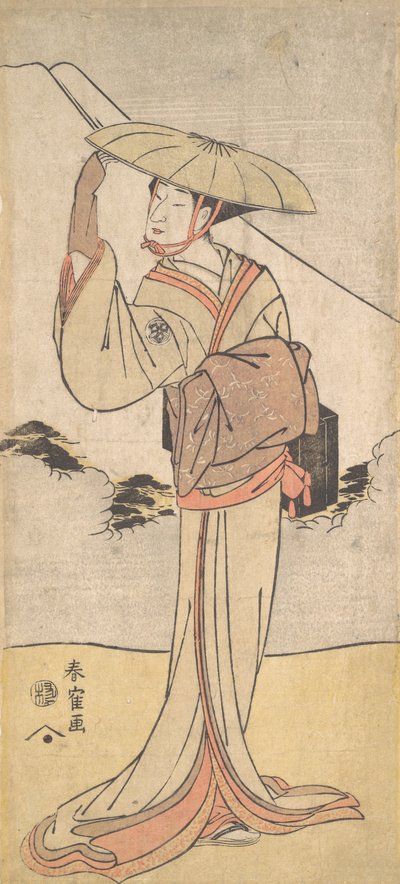 Nakamura Noshio II in der Rolle von Imayo uta Bikuni, 1796 Kansei 8 von Katsukawa Shunkaku