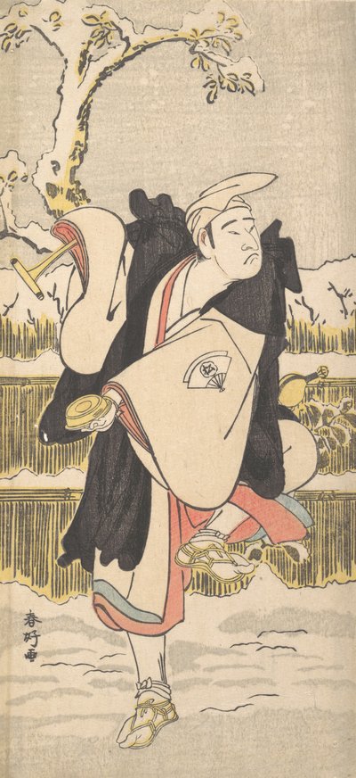 Onoe Matsusuke als Kannen-Butsu oder Bettelmönch, ca. 1790 von Katsukawa Shunko