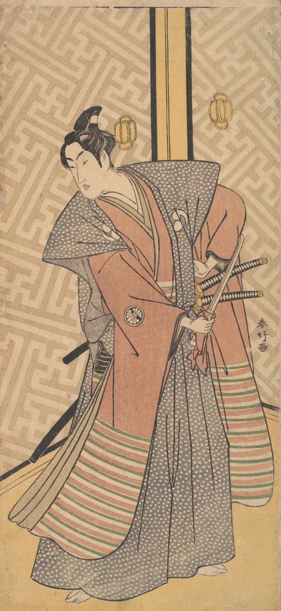 Der dritte Segawa Kikunojo in der Rolle von Oboshi Rikiya, 1787 von Katsukawa Shunko
