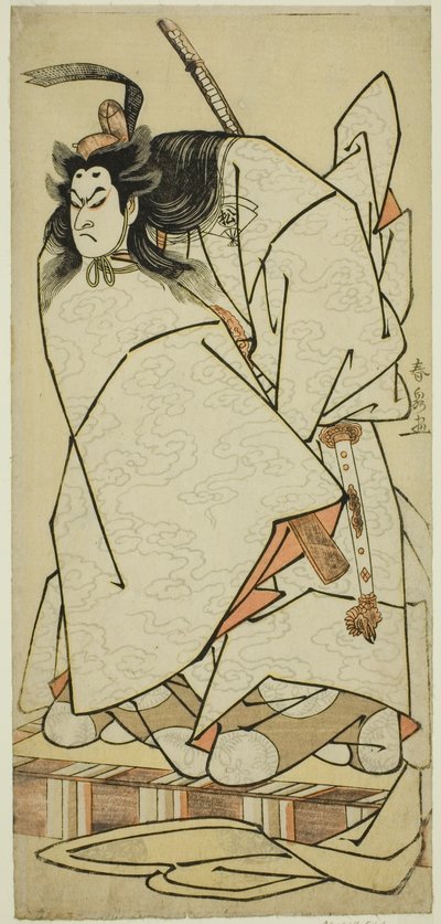 Der Schauspieler Onoe Matsusuke I als Ashikaga Takauji im Stück Kumoi no Hana Yoshino no Wakamusha, aufgeführt im Nakamura-Theater im elften Monat, 1786 von Katsukawa Shunsen