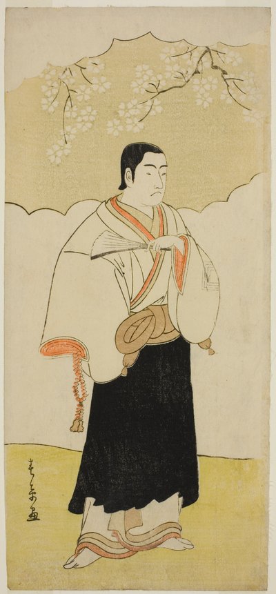 Der Schauspieler Ichikawa Monnosuke II als Mönch Renseibo im Stück Hatsumombi Kuruwa Soga, aufgeführt im Nakamura-Theater im dritten Monat, 1780 von Katsukawa Shunsho