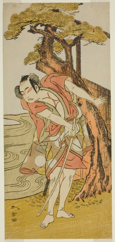 Der Schauspieler Ichikawa Yaozo II als Iba no Juzo (?) von Katsukawa Shunsho