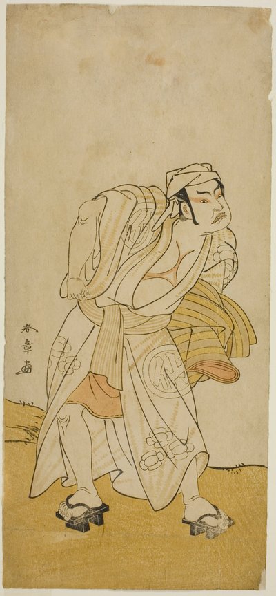 Der Schauspieler Nakamura Sukegoro II in einer unbekannten Rolle von Katsukawa Shunsho