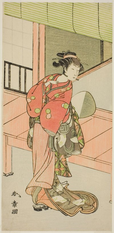 Der Schauspieler Sanogawa Ichimatsu II in einer nicht identifizierten Rolle von Katsukawa Shunsho