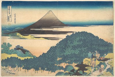 Kissenkiefer bei Aoyama, aus der Serie Sechsunddreißig Ansichten des Berges Fuji von Katsushika Hokusai