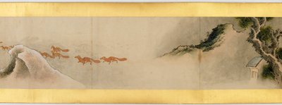 Detail einer Bildrolle mit verschiedenen Bildern, Edo-Periode, 1839 (Detail) von Katsushika Hokusai